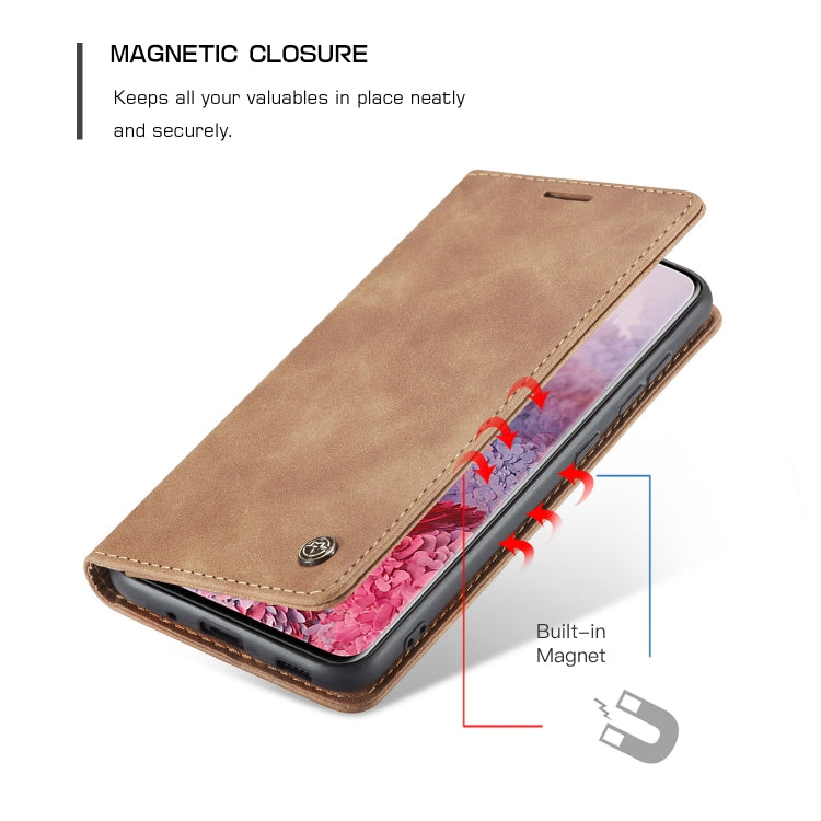 For Galaxy S20 Plus CaseMe Multifunctional Horizontal Flip Leather Case, with Card Slot & Holder & Wallet(Brown) - Galaxy Phone Cases by CaseMe | Online Shopping South Africa | PMC Jewellery | Buy Now Pay Later Mobicred