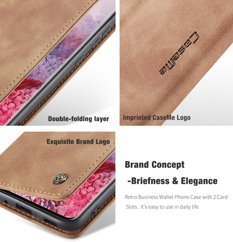 For Galaxy S20 Plus CaseMe Multifunctional Horizontal Flip Leather Case, with Card Slot & Holder & Wallet(Brown) - Galaxy Phone Cases by CaseMe | Online Shopping South Africa | PMC Jewellery | Buy Now Pay Later Mobicred