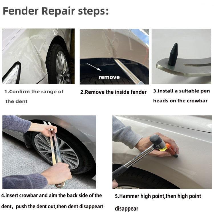 N12 66 in 1 Car Paintless Dent Removal Fender Damage Repair Puller Lifter, Plug Type:US Plug - Sheet Metal Tools by PMC TechLife | Online Shopping South Africa | PMC TechLife | Buy Now Pay Later Mobicred