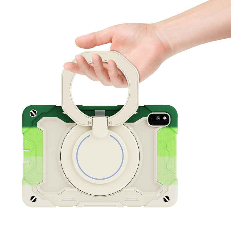 For Huawei MatePad 10.4 Armor Contrast Color Silicone + PC Tablet Case(Colorful Green) - Huawei by PMC TechLife | Online Shopping South Africa | PMC TechLife | Buy Now Pay Later Mobicred