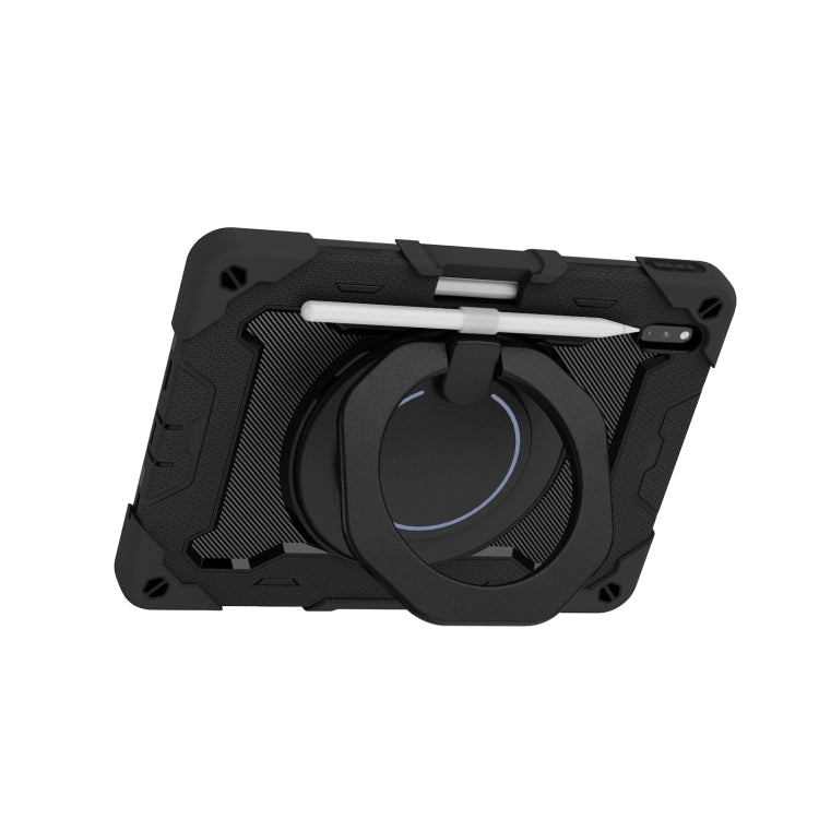 For Huawei Matepad Pro 10.8 Armor Contrast Color Silicone + PC Tablet Case(Black) - Huawei by PMC TechLife | Online Shopping South Africa | PMC TechLife | Buy Now Pay Later Mobicred