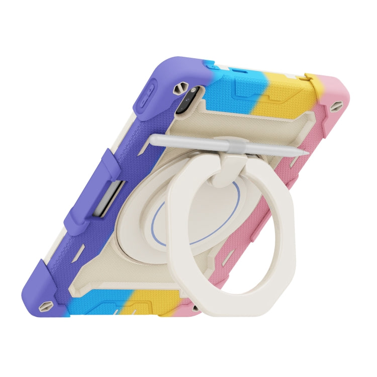 For Huawei Matepad Pro 10.8 Armor Contrast Color Silicone + PC Tablet Case(Colorful Pink) - Huawei by PMC TechLife | Online Shopping South Africa | PMC TechLife | Buy Now Pay Later Mobicred