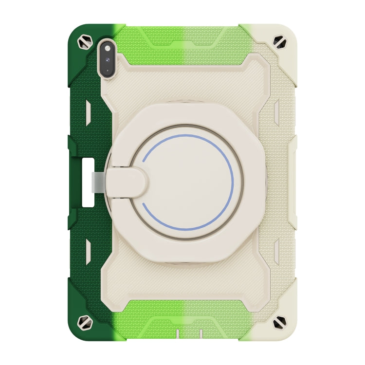 For Huawei Matepad Pro 10.8 Armor Contrast Color Silicone + PC Tablet Case(Colorful Green) - Huawei by PMC TechLife | Online Shopping South Africa | PMC TechLife | Buy Now Pay Later Mobicred
