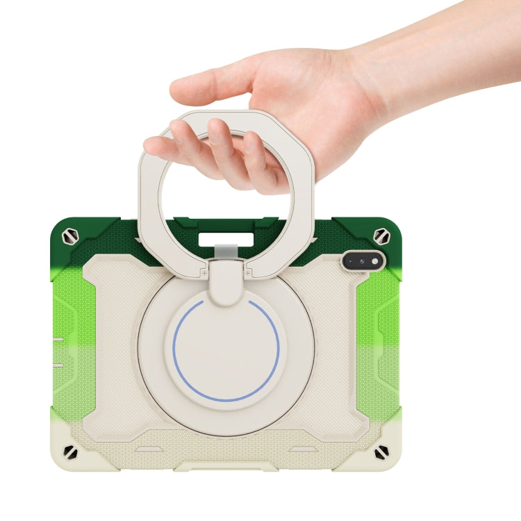 For Huawei Matepad Pro 10.8 Armor Contrast Color Silicone + PC Tablet Case(Colorful Green) - Huawei by PMC TechLife | Online Shopping South Africa | PMC TechLife | Buy Now Pay Later Mobicred
