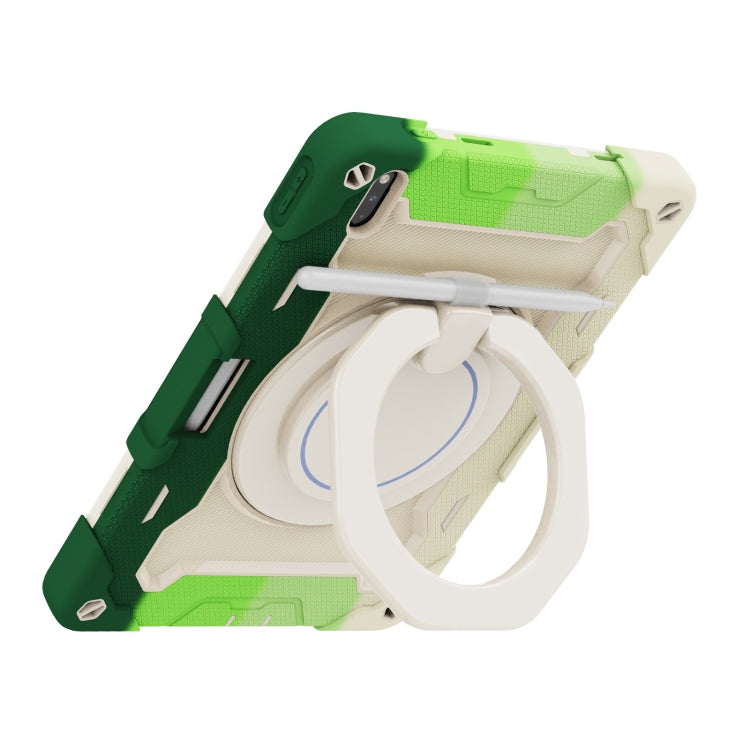For Huawei Matepad Pro 10.8 Armor Contrast Color Silicone + PC Tablet Case(Colorful Green) - Huawei by PMC TechLife | Online Shopping South Africa | PMC TechLife | Buy Now Pay Later Mobicred