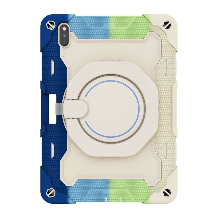 For Huawei Matepad Pro 10.8 Armor Contrast Color Silicone + PC Tablet Case(Colorful Blue) - Huawei by PMC TechLife | Online Shopping South Africa | PMC TechLife | Buy Now Pay Later Mobicred