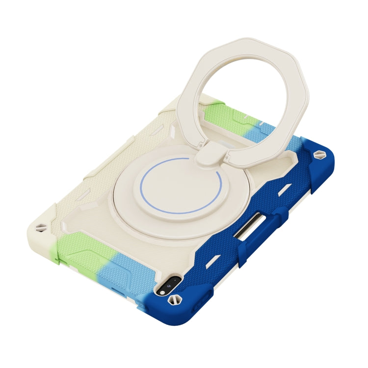 For Huawei Matepad Pro 10.8 Armor Contrast Color Silicone + PC Tablet Case(Colorful Blue) - Huawei by PMC TechLife | Online Shopping South Africa | PMC TechLife | Buy Now Pay Later Mobicred