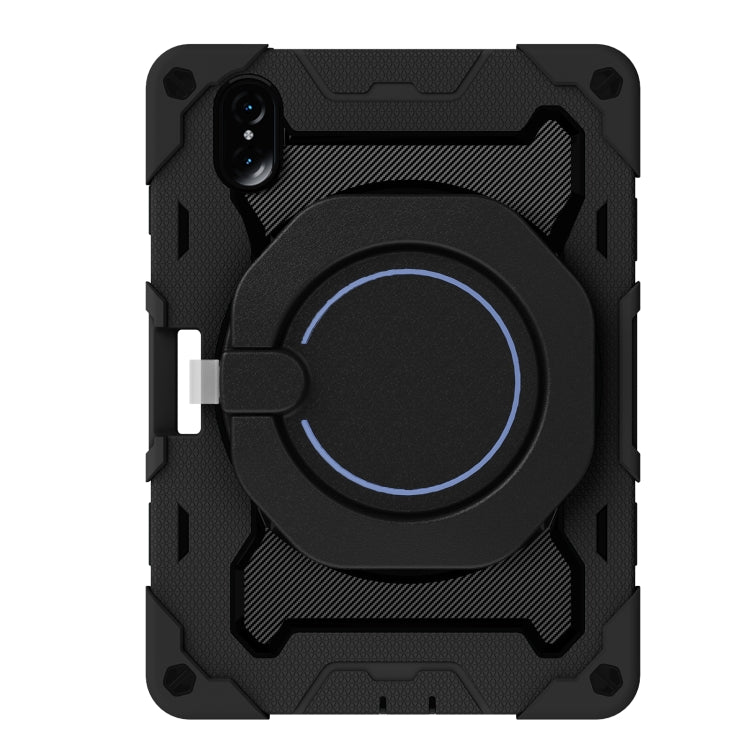 For Honor Tablet V7 Pro Armor Contrast Color Silicone + PC Tablet Case(Black) - Honor by PMC TechLife | Online Shopping South Africa | PMC TechLife | Buy Now Pay Later Mobicred