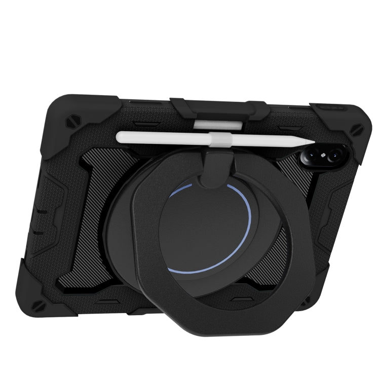 For Honor Tablet V7 Pro Armor Contrast Color Silicone + PC Tablet Case(Black) - Honor by PMC TechLife | Online Shopping South Africa | PMC TechLife | Buy Now Pay Later Mobicred