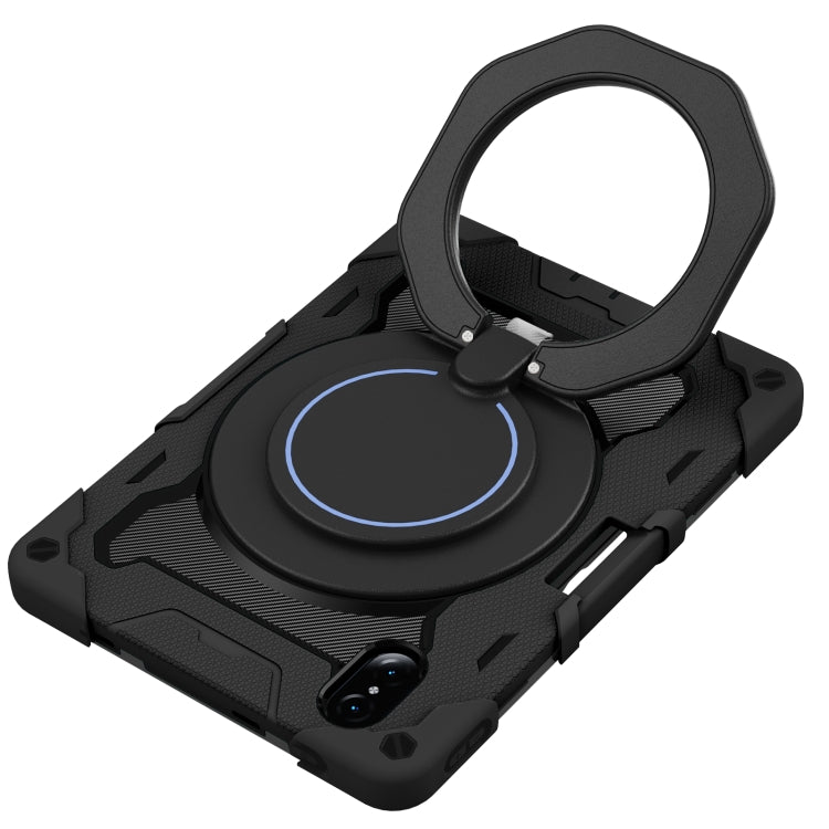 For Honor Tablet V7 Pro Armor Contrast Color Silicone + PC Tablet Case(Black) - Honor by PMC TechLife | Online Shopping South Africa | PMC TechLife | Buy Now Pay Later Mobicred