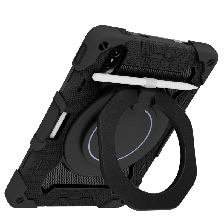 For Honor Tablet V7 Pro Armor Contrast Color Silicone + PC Tablet Case(Black) - Honor by PMC TechLife | Online Shopping South Africa | PMC TechLife | Buy Now Pay Later Mobicred