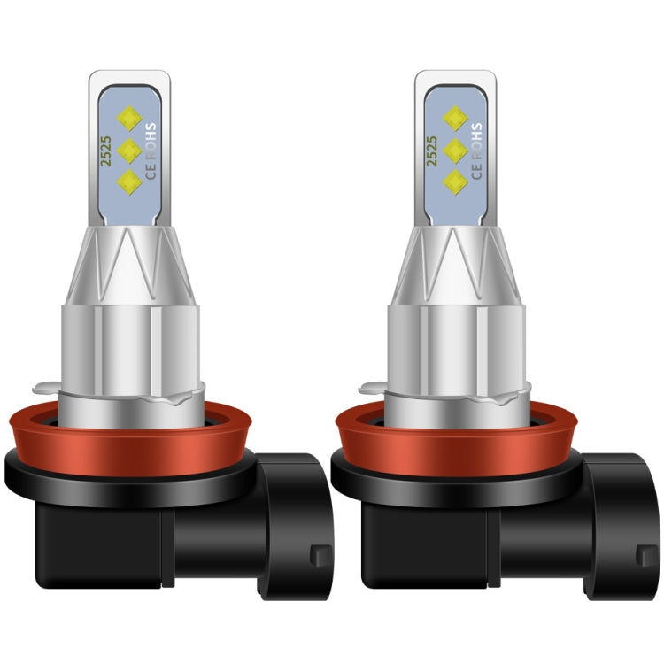 1 Pair H8 DC 12V-24V 12W 1800LM Car LED Fog Light(White Light) - Fog / Driving Lights by PMC TechLife | Online Shopping South Africa | PMC TechLife | Buy Now Pay Later Mobicred