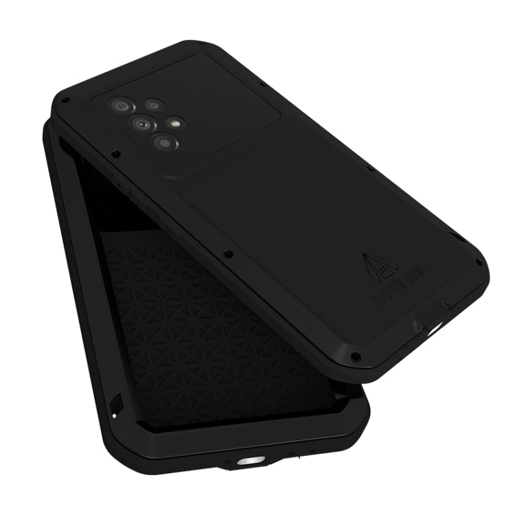 For Samsung Galaxy A53 LOVE MEI Metal Shockproof Waterproof Dustproof Protective Phone Case with Glass(Silver) - Galaxy Phone Cases by LOVE MEI | Online Shopping South Africa | PMC TechLife | Buy Now Pay Later Mobicred