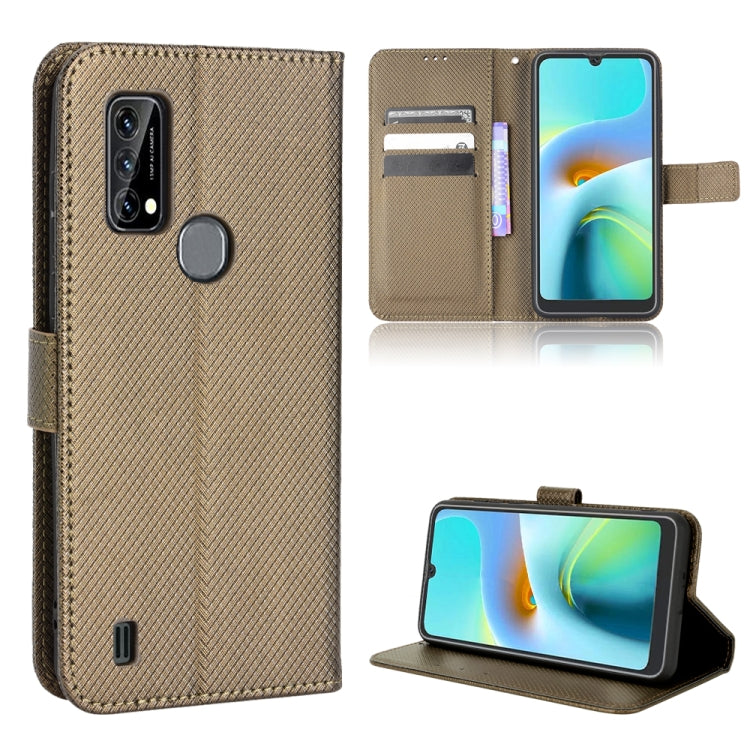 For Blackview A50 Diamond Texture Leather Phone Case(Brown) - More Brand by PMC TechLife | Online Shopping South Africa | PMC TechLife | Buy Now Pay Later Mobicred