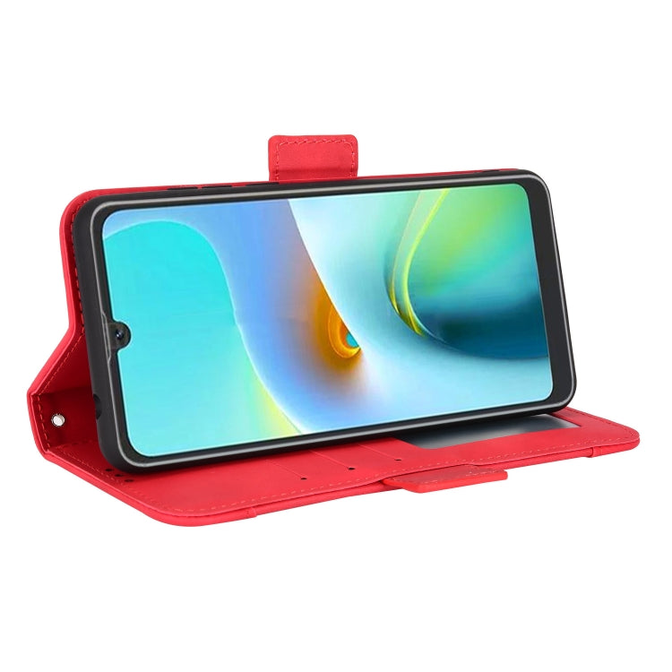 For Blackview A50 Skin Feel Calf Pattern Leather Phone Case(Red) - More Brand by PMC TechLife | Online Shopping South Africa | PMC TechLife | Buy Now Pay Later Mobicred