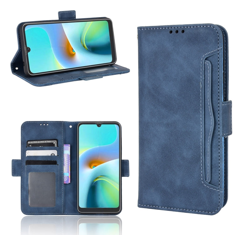 For Blackview A50 Skin Feel Calf Pattern Leather Phone Case(Blue) - More Brand by PMC TechLife | Online Shopping South Africa | PMC TechLife | Buy Now Pay Later Mobicred