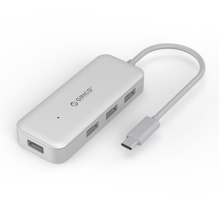 ORICO TC4U-U3 Type-C to USB 3.0 4-Port USB 3.0 Expansion HUB(Silver) - free shipping - PMC Jewellery - Order now!