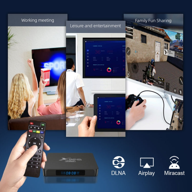 X96Q PRO 4K Smart TV BOX Android 10.0 Media Player, Allwinner H313 Quad Core ARM Cortex A53, RAM: 1GB, ROM: 8GB, Plug Type:US Plug - Others by PMC Jewellery | Online Shopping South Africa | PMC Jewellery | Buy Now Pay Later Mobicred