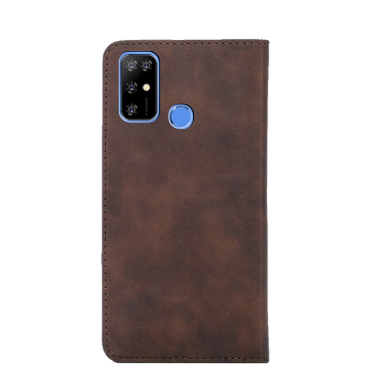 For DOOGEE X96 Pro Skin Feel Magnetic Horizontal Flip Leather Phone Case(Dark Brown) - More Brand by PMC TechLife | Online Shopping South Africa | PMC TechLife | Buy Now Pay Later Mobicred