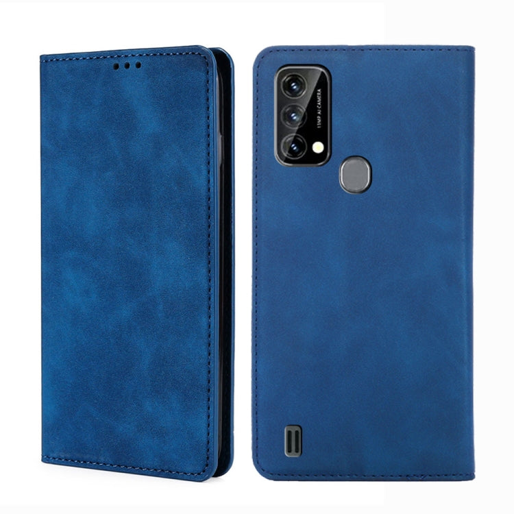 For Blackview A50 Skin Feel Magnetic Horizontal Flip Leather Phone Case(Blue) - More Brand by PMC Jewellery | Online Shopping South Africa | PMC Jewellery | Buy Now Pay Later Mobicred