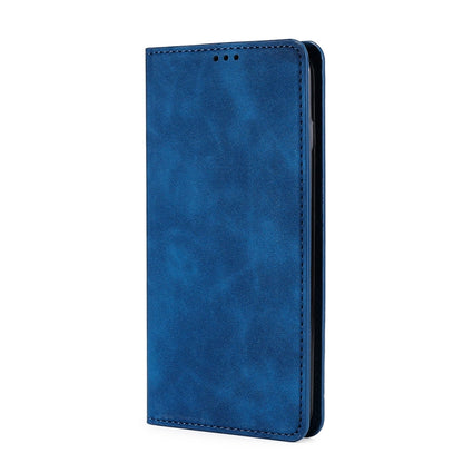 For Blackview A70 Skin Feel Magnetic Horizontal Flip Leather Phone Case(Blue) - More Brand by PMC Jewellery | Online Shopping South Africa | PMC Jewellery | Buy Now Pay Later Mobicred