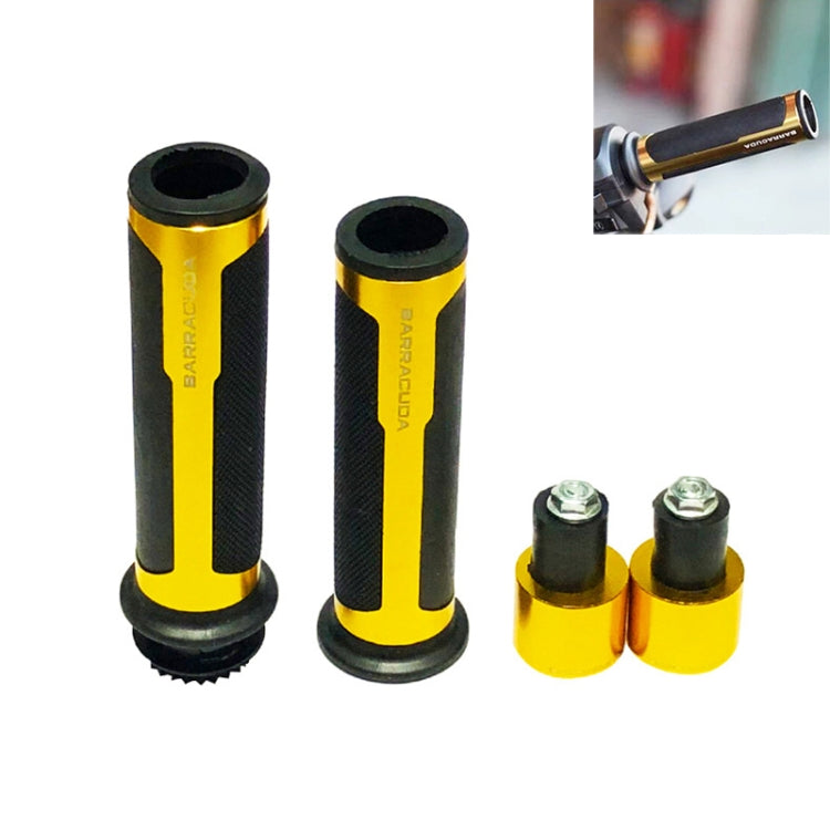 Motorcycle Modification Accessories Hand Grip Cover Handlebar Set(Gold) - Grips by PMC TechLife | Online Shopping South Africa | PMC TechLife
