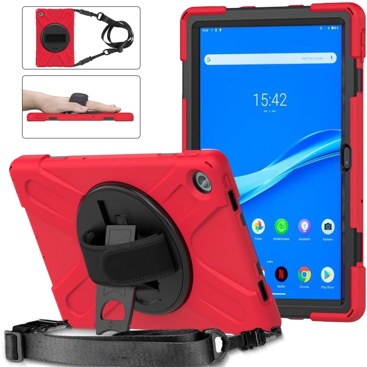 For Lenovo Tab M10 Plus 10.6 3rd Gen 2022 Silicone + PC Protective Tablet Case(Red) - Lenovo by PMC TechLife | Online Shopping South Africa | PMC TechLife | Buy Now Pay Later Mobicred