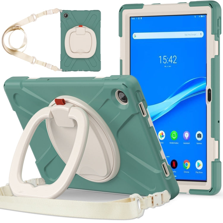 For Lenovo Tab M10 Plus 10.6 3rd Gen 2022 Silicone + PC Protective Tablet Case(Emerald Green) - Lenovo by PMC TechLife | Online Shopping South Africa | PMC TechLife | Buy Now Pay Later Mobicred