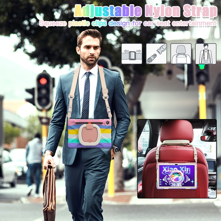 For Lenovo Tab M10 Plus 10.6 3rd Gen 2022 Silicone + PC Protective Tablet Case(Colorful Pink) - Lenovo by PMC TechLife | Online Shopping South Africa | PMC TechLife | Buy Now Pay Later Mobicred
