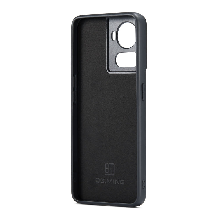For OnePlus Ace/10R DG.MING M1 Series 3-Fold Multi Card Wallet + Magnetic Phone Case(Black) - OnePlus Cases by DG.MING | Online Shopping South Africa | PMC TechLife | Buy Now Pay Later Mobicred