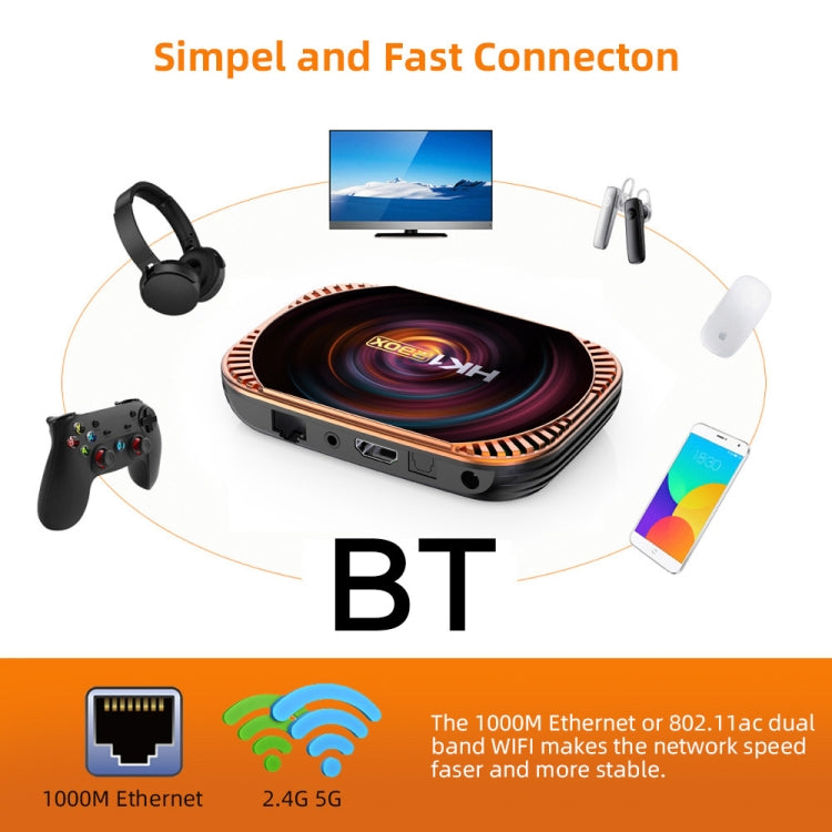 MECOOL HK1RBOX X4 4K TV Box, Android 11 Amlogic S905X4 CPU with RC 4GB+128GB(AU Plug) - free shipping - PMC TechLife - Order now!