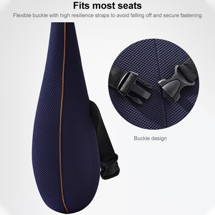 Office Memory Foam Cushion Lumbar Support Cushion(Brown) - Cushions & Pillows by PMC TechLife | Online Shopping South Africa | PMC TechLife | Buy Now Pay Later Mobicred
