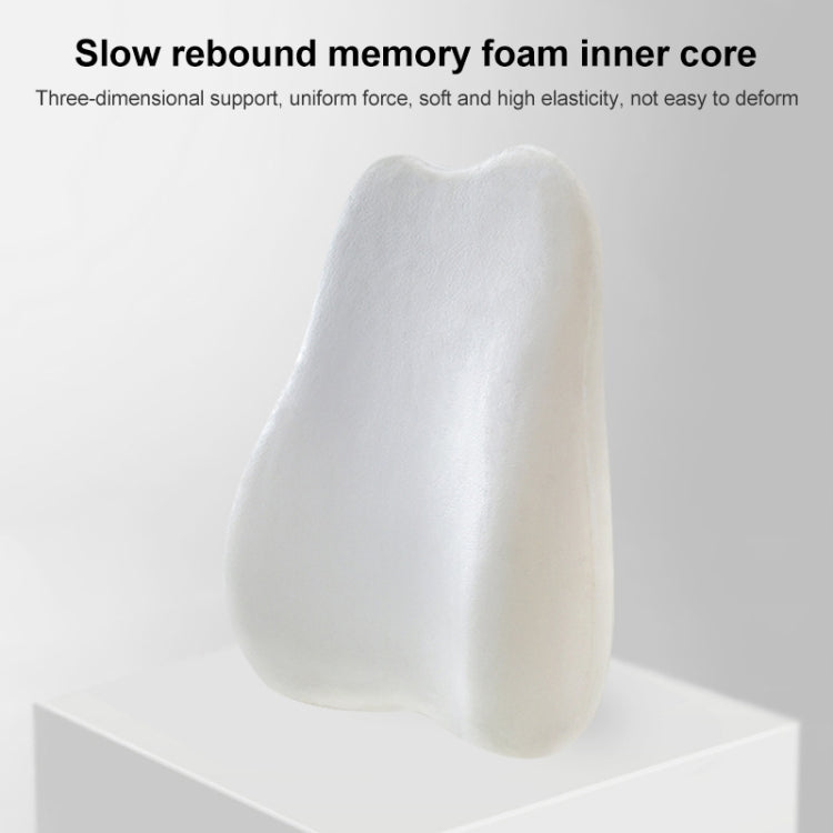 Office Memory Foam Cushion Lumbar Support Cushion(Black) - Cushions & Pillows by PMC TechLife | Online Shopping South Africa | PMC TechLife | Buy Now Pay Later Mobicred