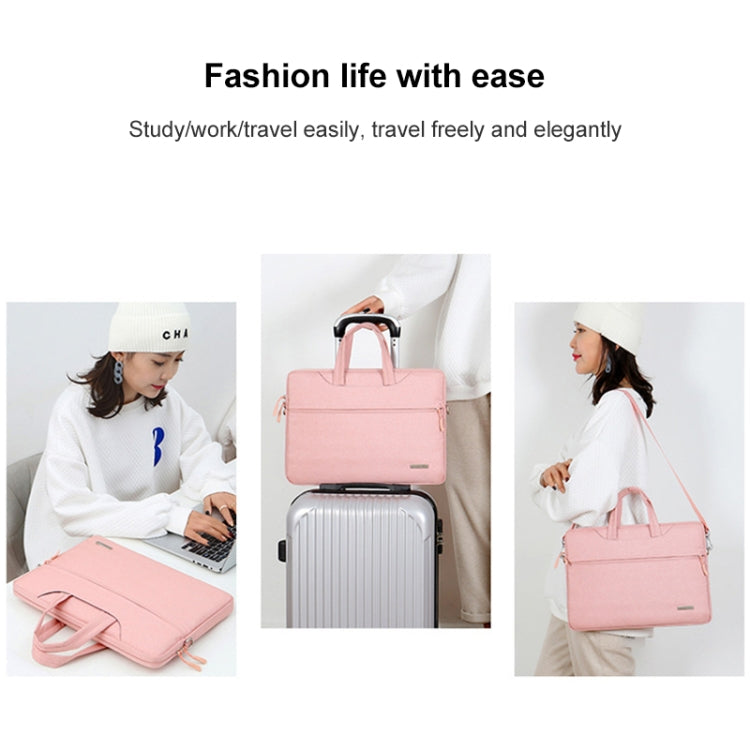 Handbag Laptop Bag Inner Bag with Shoulder Strap, Size:16.1 inch(Pink) - Other by PMC Jewellery | Online Shopping South Africa | PMC Jewellery | Buy Now Pay Later Mobicred