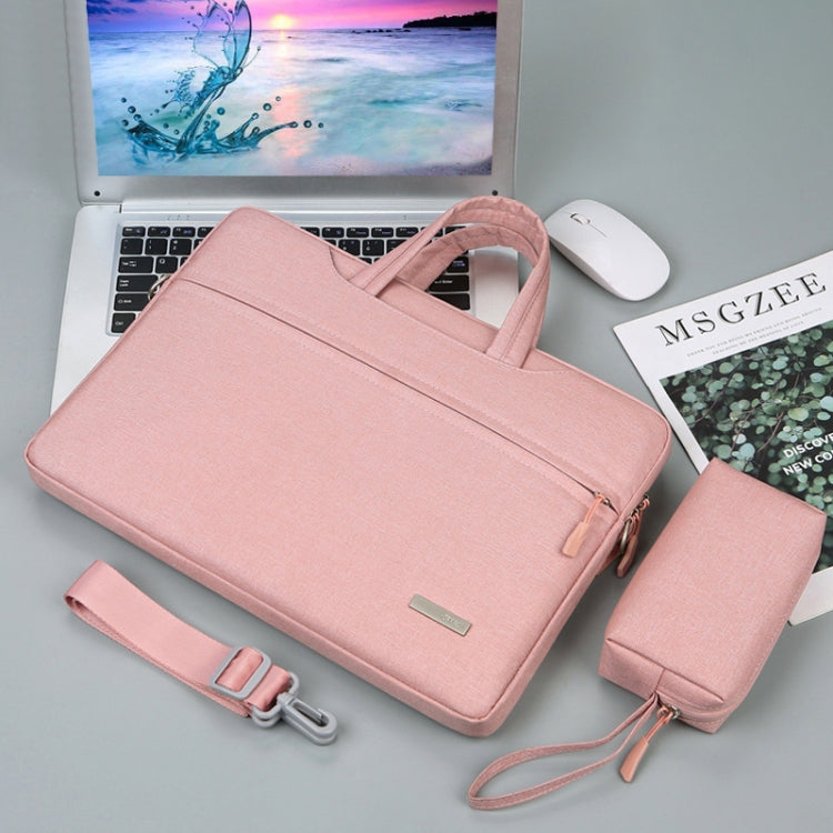 Handbag Laptop Bag Inner Bag with Shoulder Strap/Power Bag, Size:14 inch(Pink) - free shipping - PMC Jewellery - Order now!