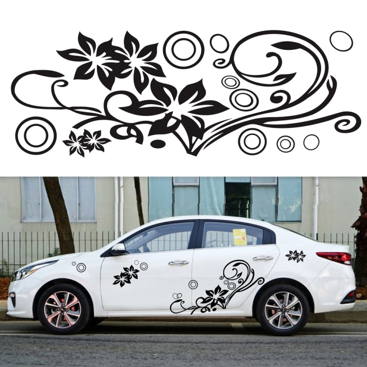 2 PCS/Set D-75 Flower Vine Pattern Car Modified Decorative Sticker(Light Grey) - Decorative Sticker by PMC TechLife | Online Shopping South Africa | PMC TechLife | Buy Now Pay Later Mobicred