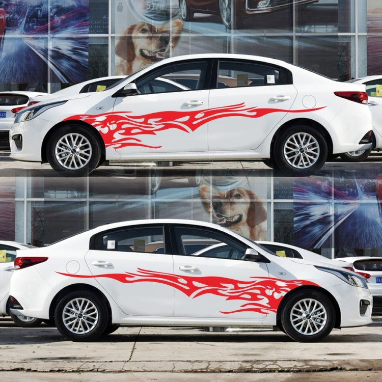 2 PCS/Set D-144 Fire Element Pattern Car Modified Decorative Sticker(Red) - Decorative Sticker by PMC TechLife | Online Shopping South Africa | PMC TechLife | Buy Now Pay Later Mobicred