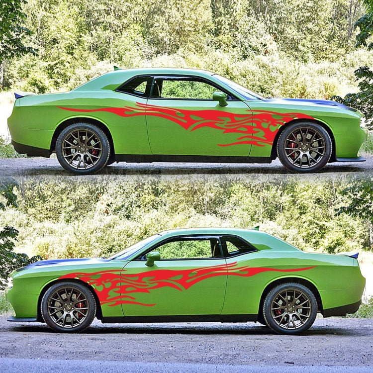 2 PCS/Set D-144 Fire Element Pattern Car Modified Decorative Sticker(Red) - Decorative Sticker by PMC TechLife | Online Shopping South Africa | PMC TechLife | Buy Now Pay Later Mobicred