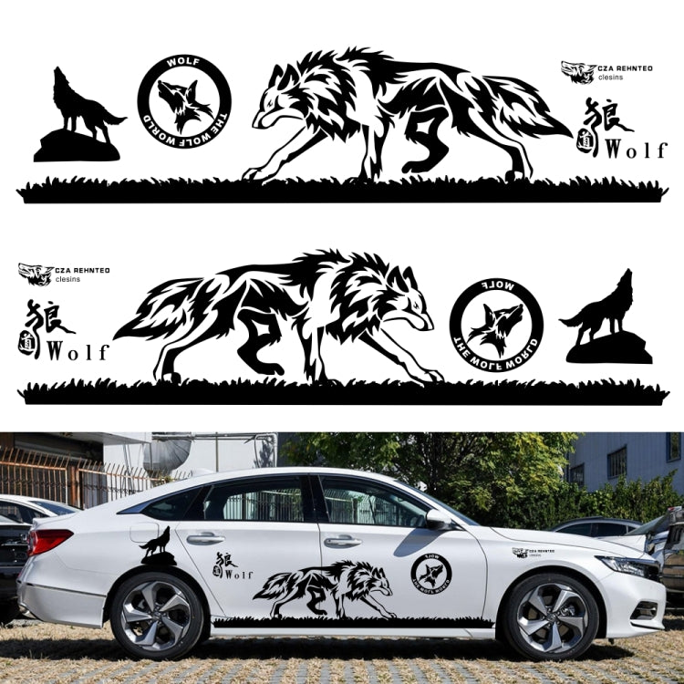 2 PCS/Set D-180 Wolf Totem Pattern Car Modified Decorative Sticker(Blue) - Decorative Sticker by PMC TechLife | Online Shopping South Africa | PMC TechLife | Buy Now Pay Later Mobicred