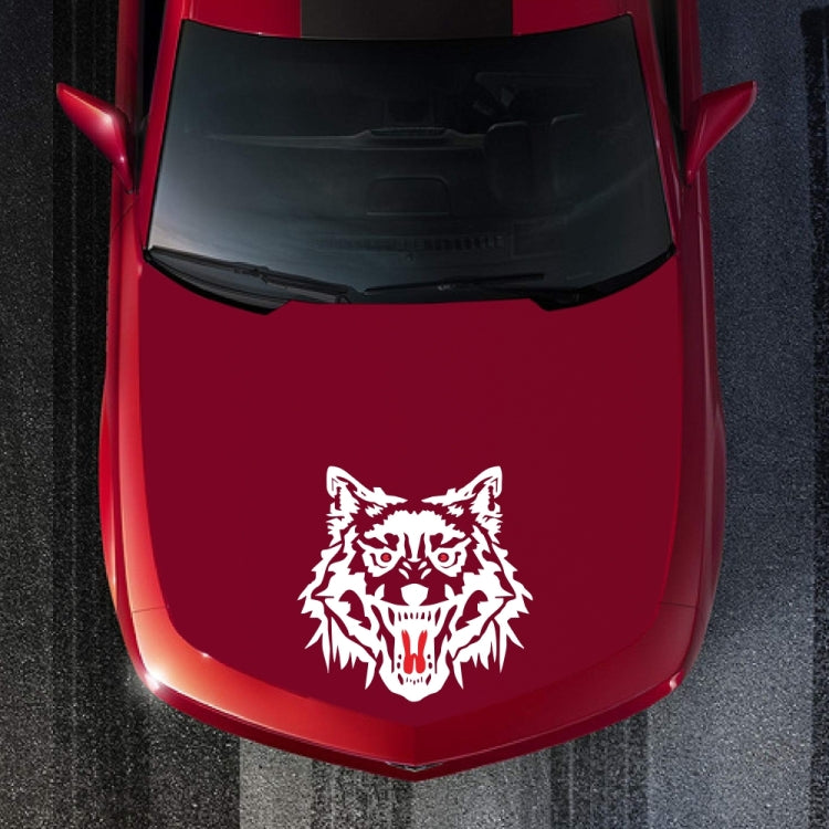 2 PCS/Set D-218 Wolf Totem Pattern Car Modified Decorative Sticker(White) - Decorative Sticker by PMC Jewellery | Online Shopping South Africa | PMC Jewellery | Buy Now Pay Later Mobicred