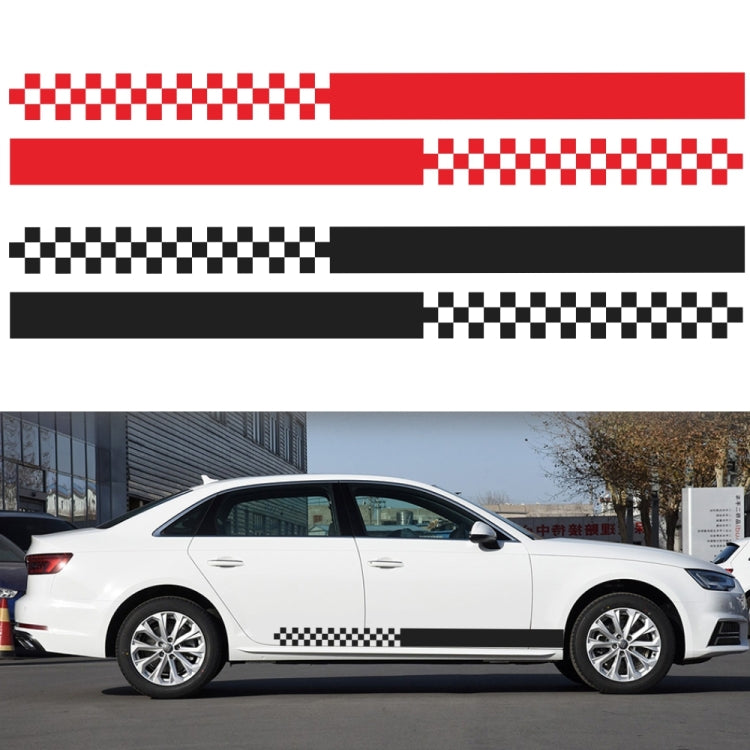 2 PCS/Set D-282 Waistline Pattern Car Modified Decorative Sticker(Red) - Decorative Sticker by PMC Jewellery | Online Shopping South Africa | PMC Jewellery | Buy Now Pay Later Mobicred