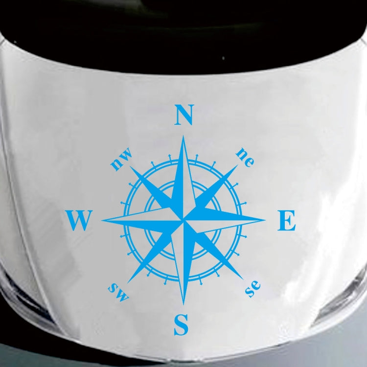 D-366 Compass Pattern Car Modified Decorative Sticker(Blue) - Decorative Sticker by PMC TechLife | Online Shopping South Africa | PMC TechLife | Buy Now Pay Later Mobicred