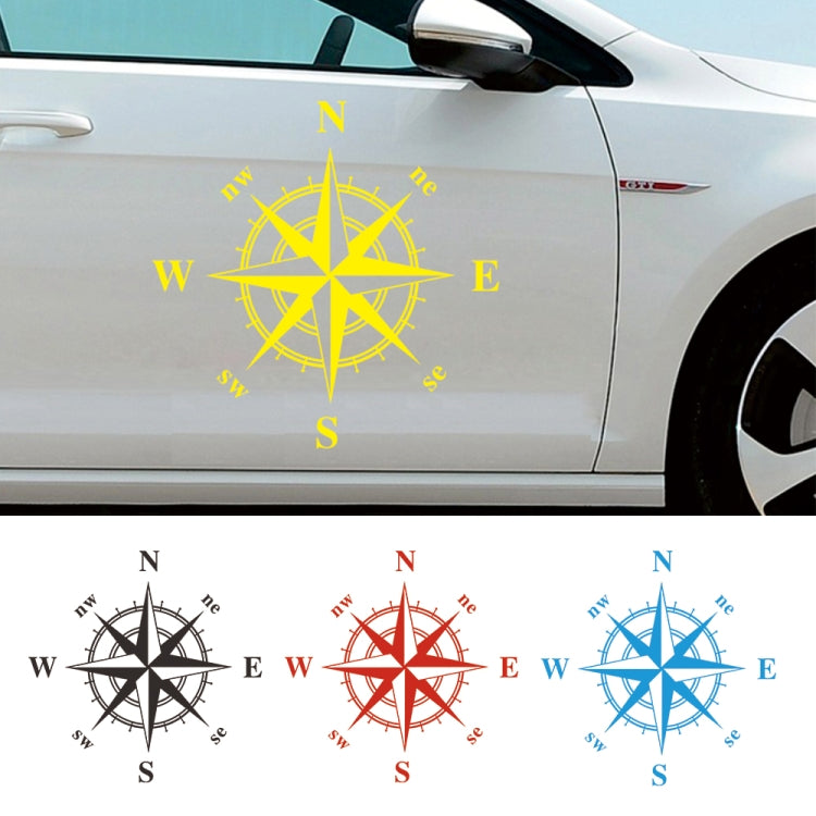 D-366 Compass Pattern Car Modified Decorative Sticker(White) - Decorative Sticker by PMC Jewellery | Online Shopping South Africa | PMC Jewellery | Buy Now Pay Later Mobicred