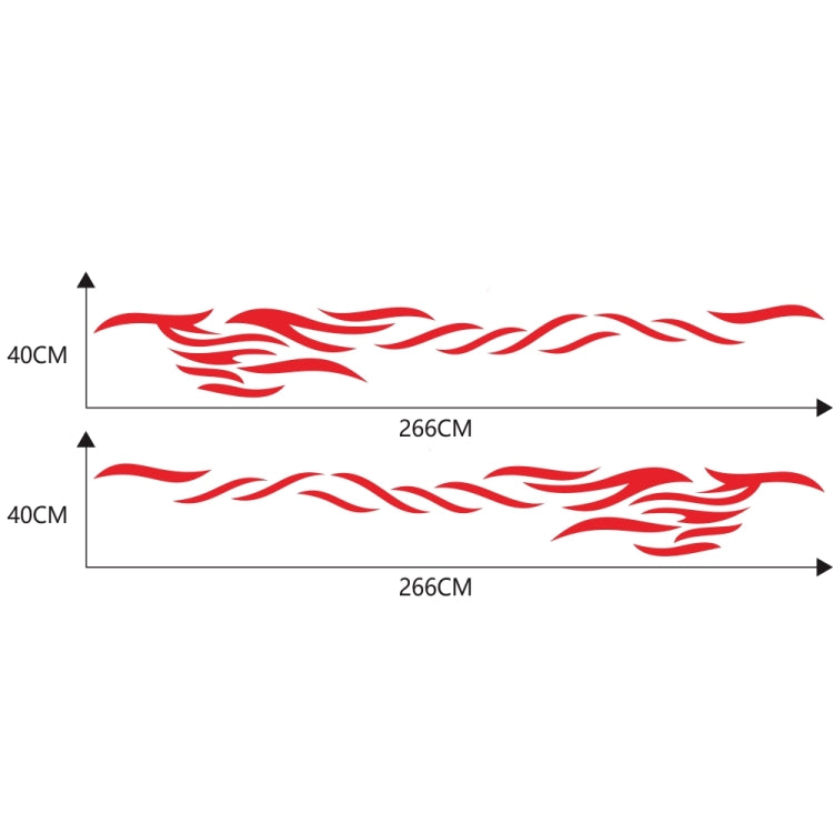 2 PCS/Set D-369 Totem Pattern Car Decorative Sticker(Red) - Decorative Sticker by PMC TechLife | Online Shopping South Africa | PMC TechLife | Buy Now Pay Later Mobicred