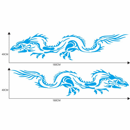 2 PCS/Set D-418 Dragon Totem Tribe Pattern Car Modified Decorative Sticker(Blue) - Decorative Sticker by PMC Jewellery | Online Shopping South Africa | PMC Jewellery | Buy Now Pay Later Mobicred