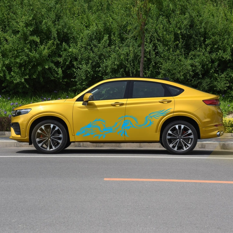 2 PCS/Set D-418 Dragon Totem Tribe Pattern Car Modified Decorative Sticker(Blue) - Decorative Sticker by PMC TechLife | Online Shopping South Africa | PMC TechLife | Buy Now Pay Later Mobicred