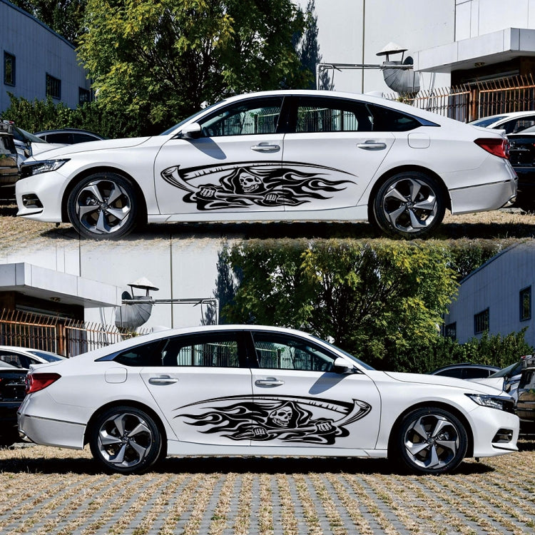 2 PCS/Set D-435 Grim Reaper Pattern Car Modified Decorative Sticker(Black) - Decorative Sticker by PMC TechLife | Online Shopping South Africa | PMC TechLife | Buy Now Pay Later Mobicred