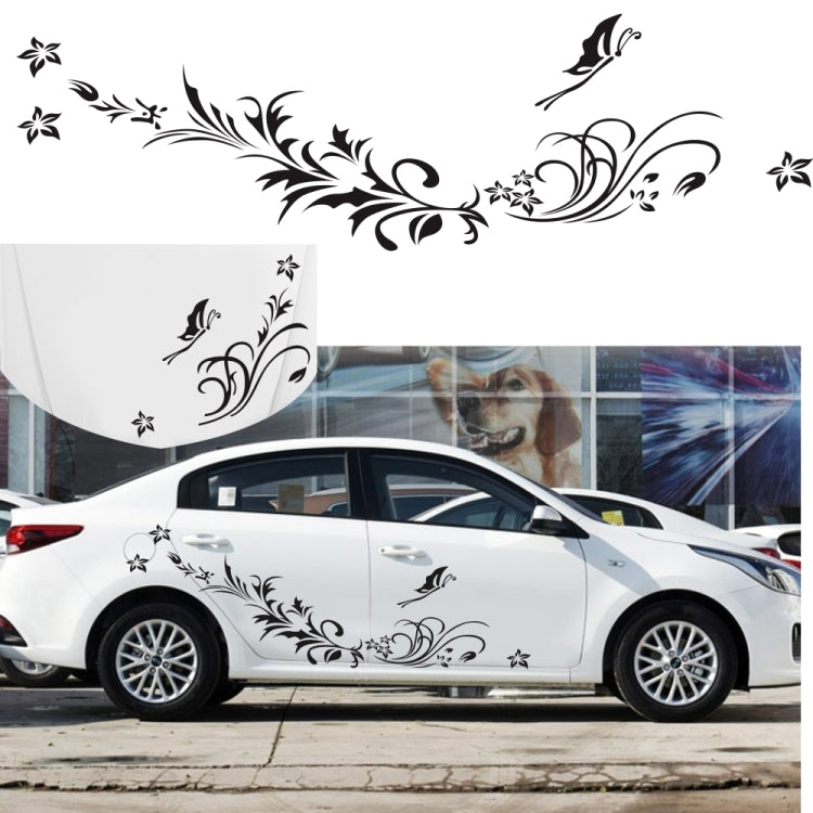 D-462 Butterfly Loves Flowers Pattern Car Modified Decorative Sticker(Pink) - free shipping - PMC TechLife - Order now!