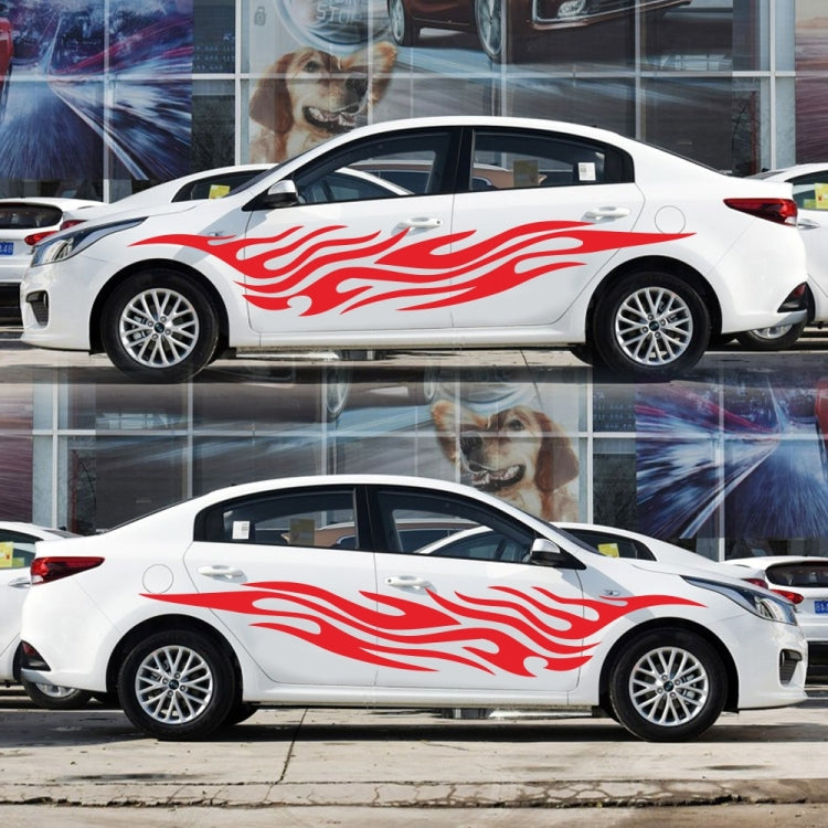 2 PCS/Set D-476 Fire Element Pattern Car Modified Decorative Sticker(Red) - Decorative Sticker by PMC TechLife | Online Shopping South Africa | PMC TechLife | Buy Now Pay Later Mobicred