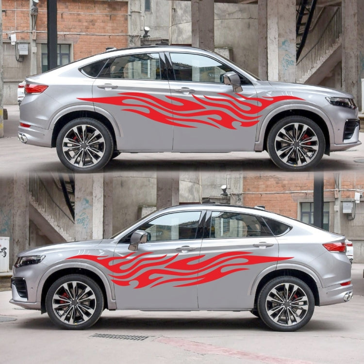 2 PCS/Set D-476 Fire Element Pattern Car Modified Decorative Sticker(Red) - Decorative Sticker by PMC TechLife | Online Shopping South Africa | PMC TechLife | Buy Now Pay Later Mobicred